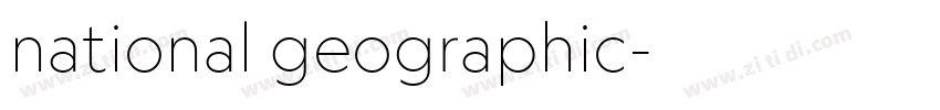 national geographic字体转换